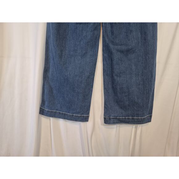 Spanx Wide Leg Cotton Blend Jeans Large - Picture 8 of 9